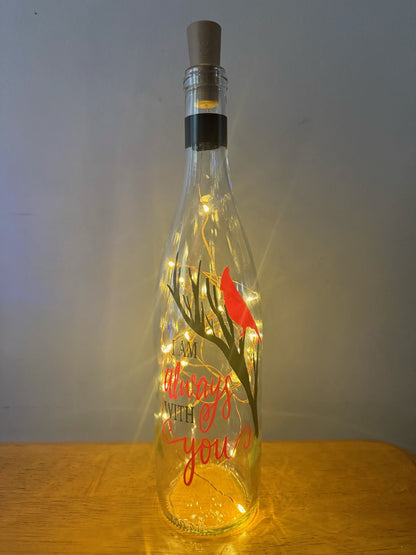 Cardinal - I Am Always with You - Lighted Bottle