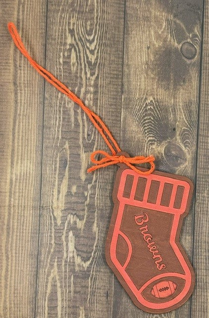 Cleveland Browns - Wooden Stocking Ornament