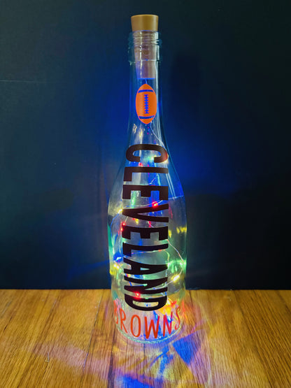 Cleveland Browns Lighted Bottles