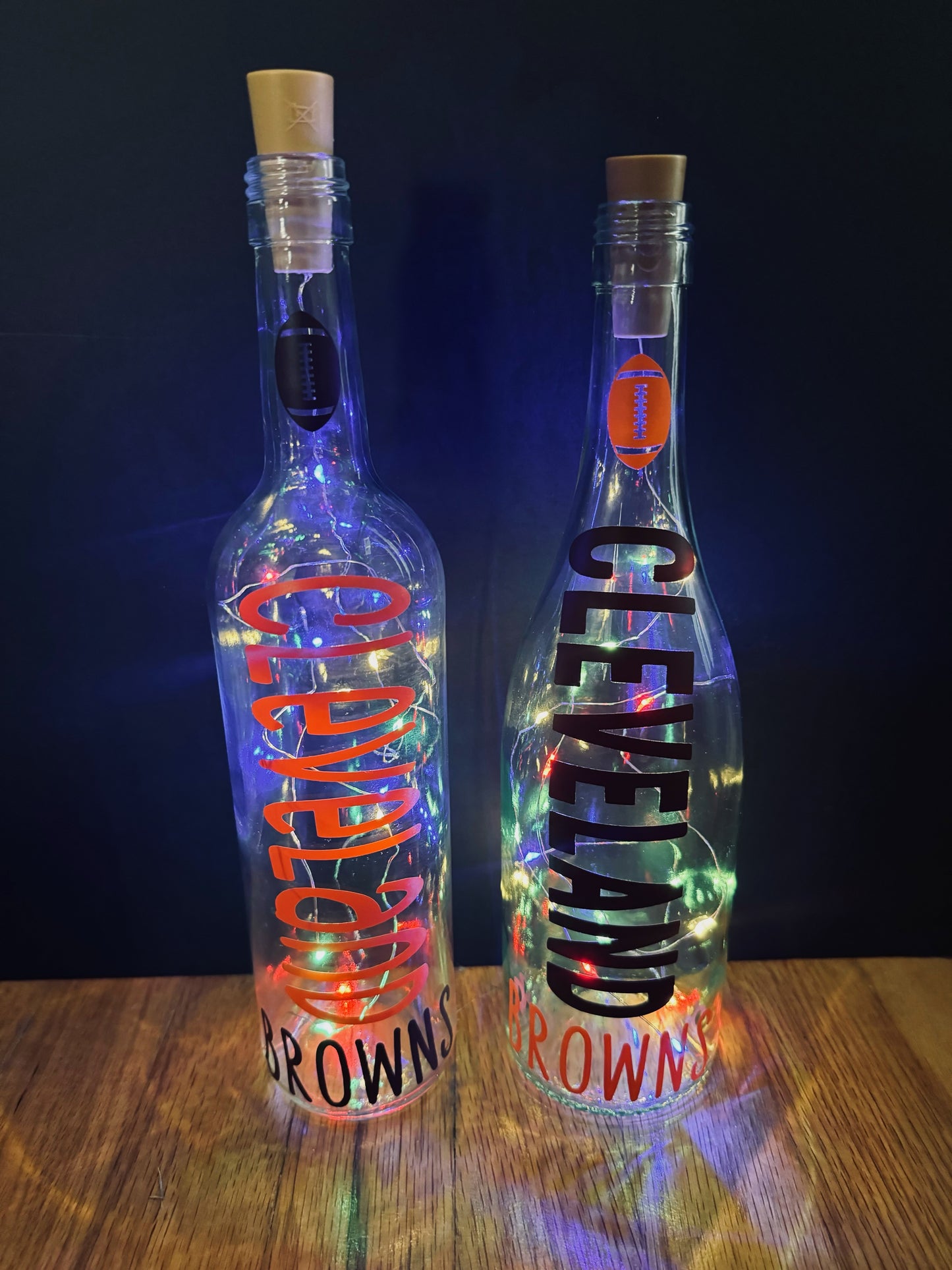 Cleveland Browns Lighted Bottles