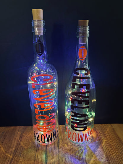 Cleveland Browns Lighted Bottles