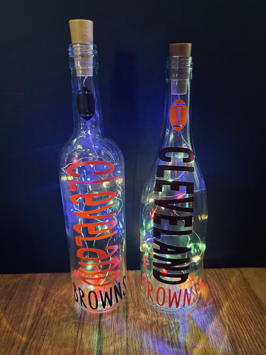 Cleveland Browns Lighted Bottles