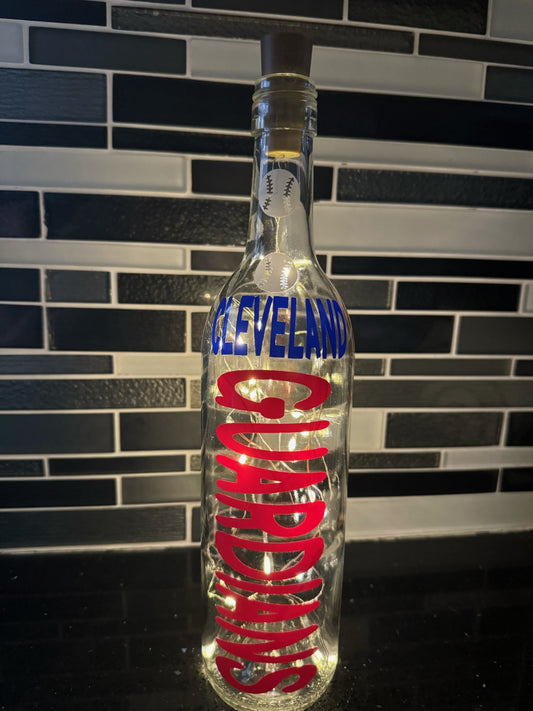 Cleveland Guardians Lighted Bottle