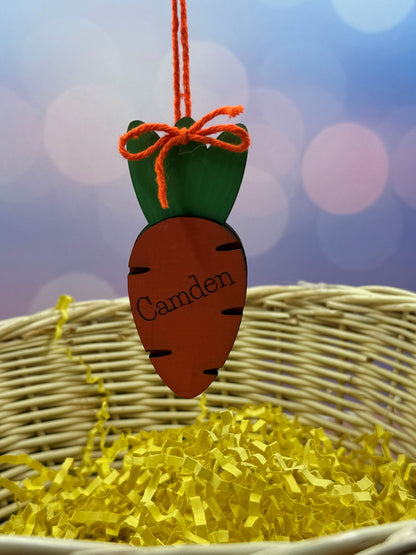 Easter Basket Name Tag - Carrot