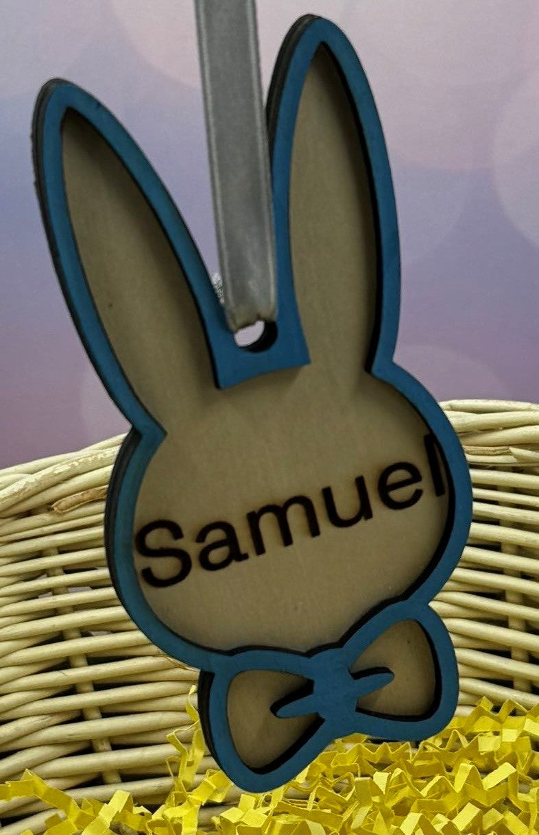 Easter Basket Name Tag - Bunny