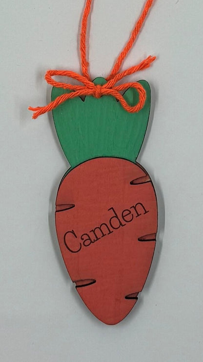 Easter Basket Name Tag - Carrot