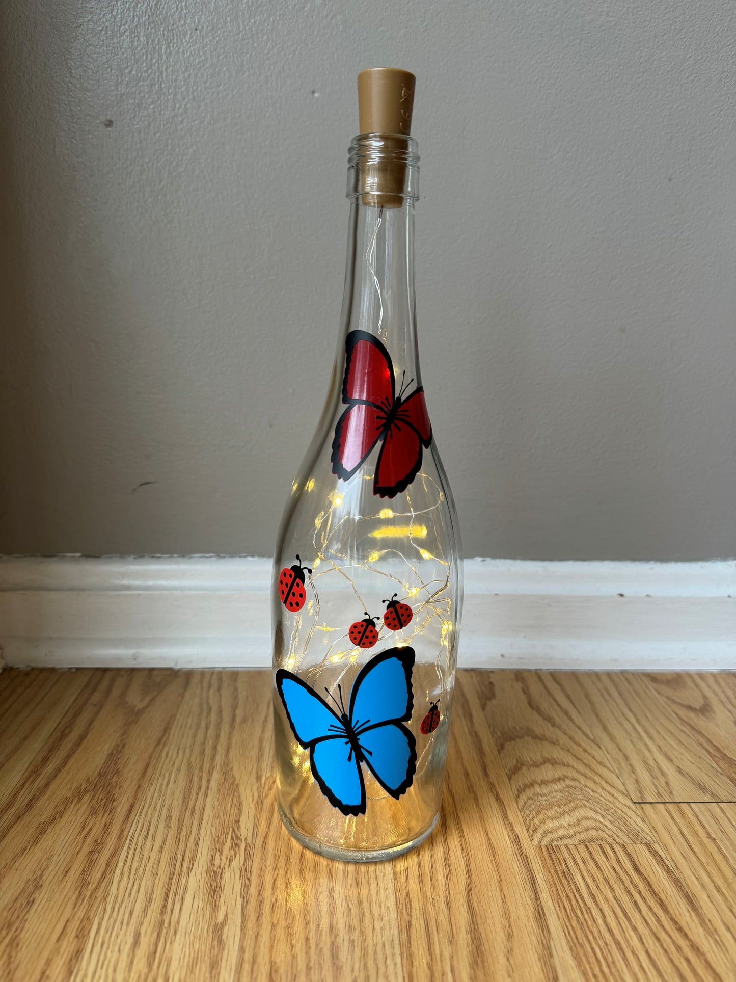 Lighted Butterfly Bottles