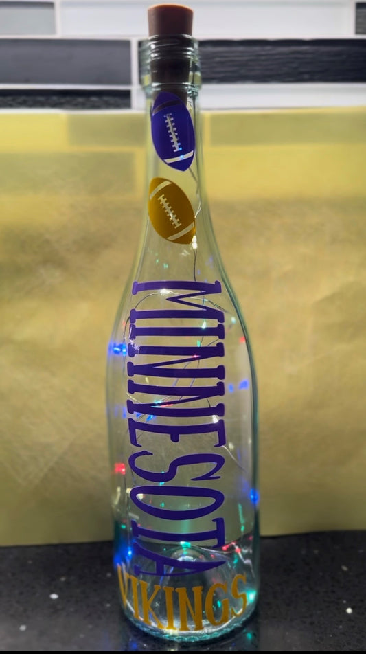 Minnesota Vikings Lighted Bottle