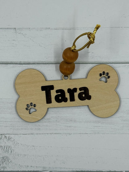Personalized Wooden Pet Ornaments