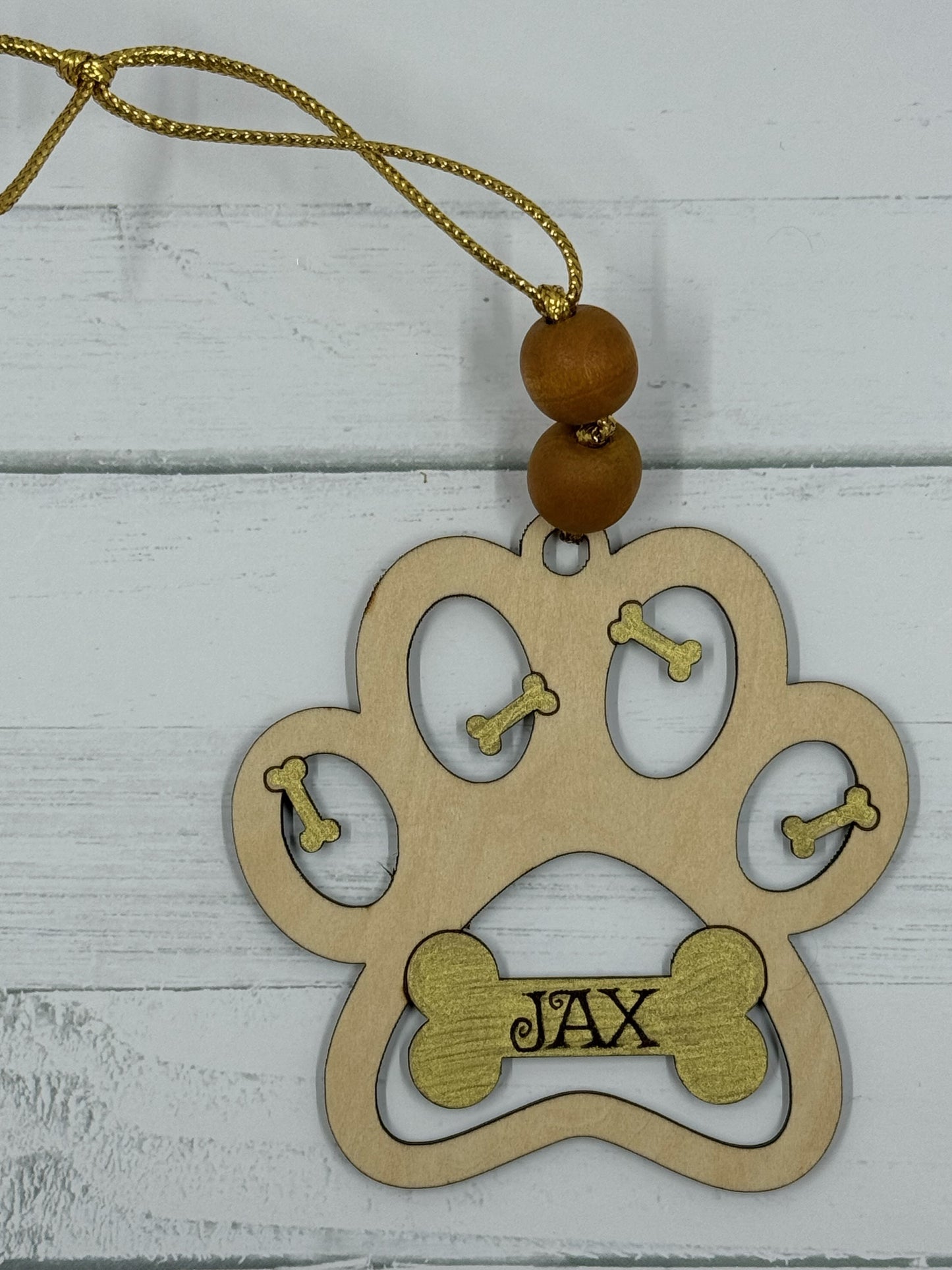 Personalized Wooden Pet Ornaments